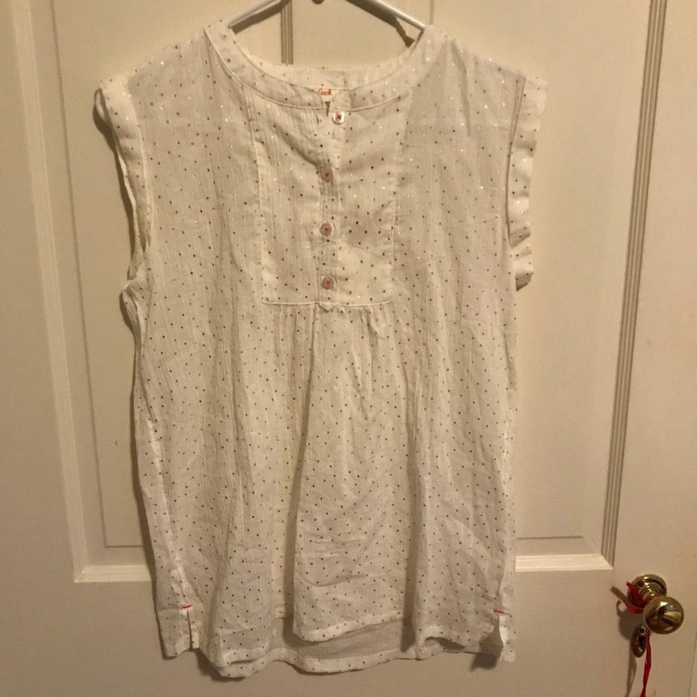 3/$12 — Cat & Jack Sleeveless Top – Gold Dots – XL